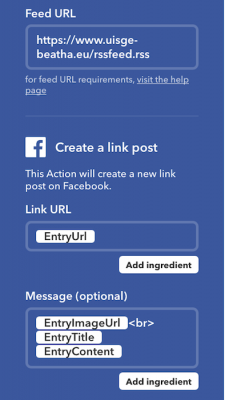 Applet IFTTT