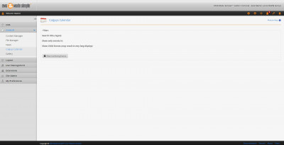 CGCalendar back end - no events showing